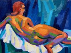 Reclining Nude III by Al Gury