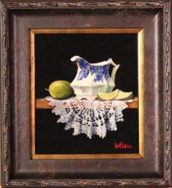 Argyle Creamer, Limes, and Lace by Bert Beirne