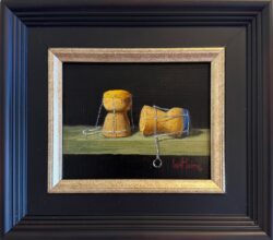 Blue and Yellow Champagne Corks by Bert Beirne