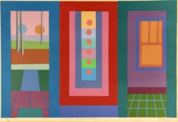 Door, Painting, Window by George Bireline (1923-2002)