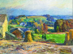View from Featherbed Hill, Almshouse Road, Castle Valley