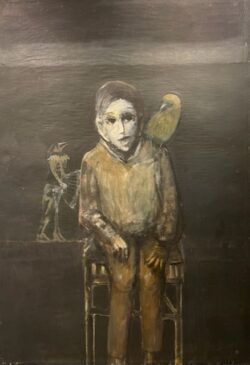 Brown Boy with Bird by Robert Broderson