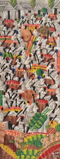 Busy Market Day by Milfort Bruno