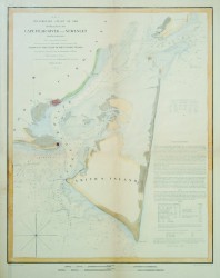 Cape Fear River and Inlet by U.S. Coast Survey Chart