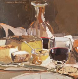 Cheese and Decanter by Laura Lacambra Shubert