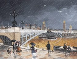 Au pied du pont Alexandre III by Fabienne Delacroix