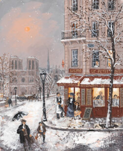 Soleil rose sur Notre-Dame