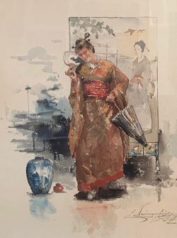 Woman in a Kimono by Elliott Daingerfield