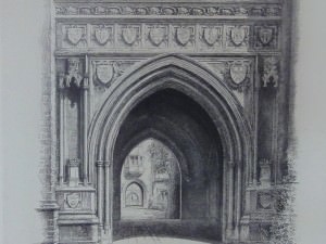 Entrance To Holder Hall by Louis Orr