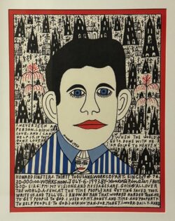 Self-Portrait in the Eyes of God by Howard Finster (1916-2001)