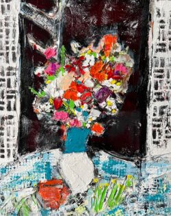 Flowers in the Window by Ana Guzman