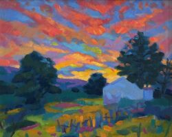 Twilight Farm Vista by Al Gury