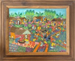 Village Scene by Malherbe Tenay