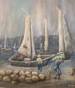 Les pêcheurs by Charles Obas (1927-1969)
