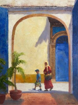 Returning from the Market by Gayle Lowry