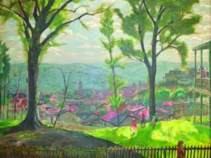 View of Manayunk from Boone Street by Francis  Speight