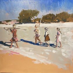 Girls on the Beach by Laura Lacambra Shubert