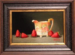 Nippon Creamer and Five Strawberries by Bert Beirne