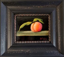 Peach with Leaves by Bert Beirne