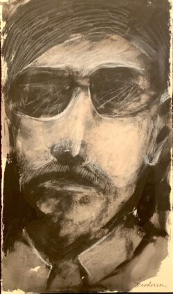 Portrait of Man in Sunglasses by Robert Broderson