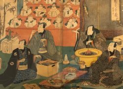 Samurai's New Year Feast by Utagawa Kunisada (1786 - 1865)