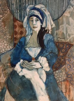 Shadiyah in Blue by Kathy  Daywalt