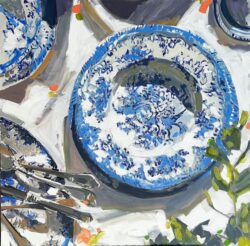 Blue and White Plates by Laura Lacambra Shubert