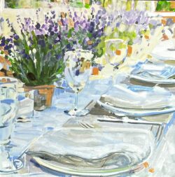 Lavender Tabletop by Laura Lacambra Shubert