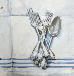 Silverware on French Linen