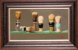 Six Shaving Brushes by Bert Beirne