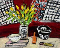 Still Life with Tulips by Ana Guzman