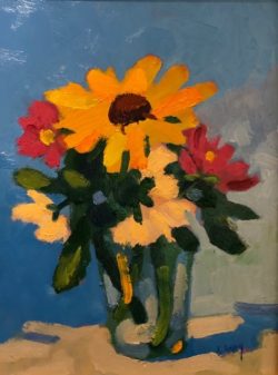 Still Life with Sunflower by Al Gury