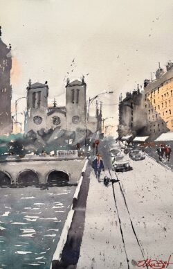 A View to Notre Dame by Bert Sult