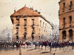 Crowds in Rome by Bert Sult