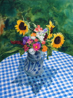 Summer Bouquet with Sunflowers by William C. Wright