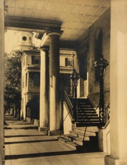 Under the Portico of the South Carolina Society Hall by Bayard Wootten (1875-1959)