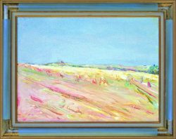 Wheat Fields in the Ile de France by Wladimir de (Wlodzimierz)  Terlikowski
