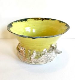 Yellow Heaven and Earth Vessel I by Sally Bowen Prange (1927-2007)