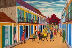Market Scene by Jean-Baptiste Bottex (1918-1979)