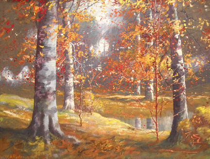 Shady Autumn Glade by William  Eyden, Jr