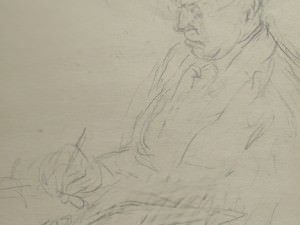Drawing of Francis Speight by Sarah Blakeslee